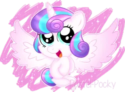 Size: 800x585 | Tagged: safe, artist:pastel-pocky, derpibooru import, princess flurry heart, pony, spoiler:s06, baby, baby pony, cute, flurrybetes, solo