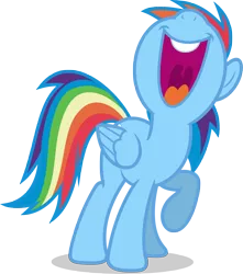 Size: 7000x7918 | Tagged: absurd resolution, artist:luckreza8, derpibooru import, open mouth, rainbow dash, raised hoof, safe, shadow, simple background, singing, solo, transparent background, vector