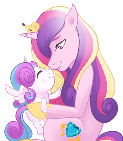 Size: 1825x2091 | Tagged: artist:emberfan11, cute, derpibooru import, flurrybetes, mama cadence, mother and daughter, princess cadance, princess flurry heart, safe, spoiler:s06