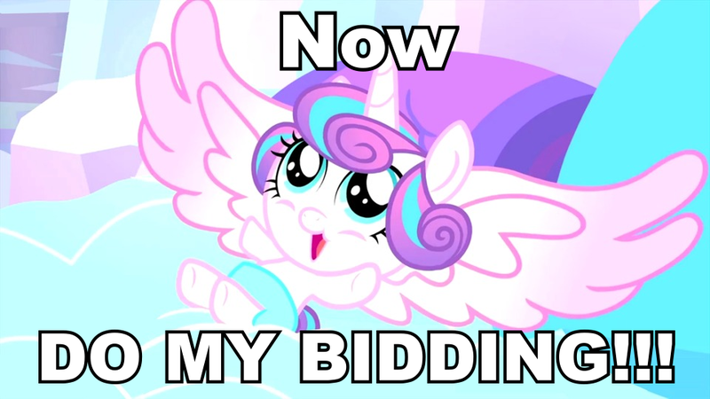 Size: 960x540 | Tagged: derpibooru import, image macro, meme, princess flurry heart, safe, screencap, solo, spoiler:s06