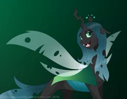 Size: 900x706 | Tagged: dead source, safe, artist:fantasyinsanity, derpibooru import, queen chrysalis, gradient background, solo