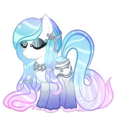 Size: 1770x1783 | Tagged: safe, artist:megal0vania, derpibooru import, oc, oc:silver bells, unofficial characters only, original species, pond pony, adoptable, eyes closed, solo