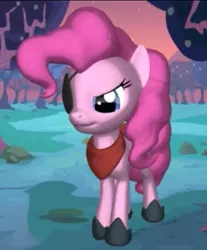 Size: 463x558 | Tagged: safe, artist:theanimefanz, derpibooru import, pinkie pie, 3d, grass, pirate, pirate pinkie pie, tree