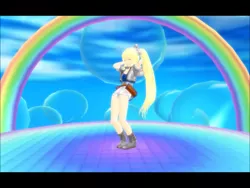 Size: 1024x768 | Tagged: 3d, derpibooru import, derpy hooves, human, humanized, mmd, rainbow, safe, solo, stage, thrust