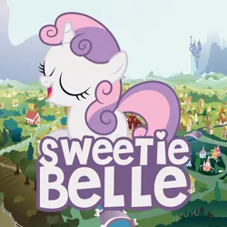 Size: 5000x5000 | Tagged: safe, artist:1nsp1r, derpibooru import, sweetie belle, pony, absurd resolution, giant pony, macro, solo