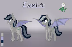 Size: 3400x2200 | Tagged: safe, artist:swiftsketchpone, derpibooru import, oc, oc:daturea eventide, unofficial characters only, bat pony, pony, reference sheet, solo