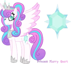 Size: 900x806 | Tagged: safe, artist:t-aroutachiikun, derpibooru import, princess flurry heart, alicorn, pony, season 1, season 6, the crystalling, spoiler:s06, aelita, cutie mark, female, mare, older, older flurry heart, solo