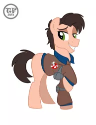 Size: 500x648 | Tagged: safe, artist:animatedvisions, derpibooru import, ponified, earth pony, pony, ghostbusters, peter venkman, solo