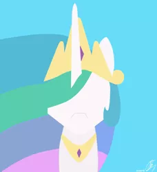 Size: 853x937 | Tagged: artist:nexcoyotlgt, derpibooru import, minimalist, princess celestia, safe, solo