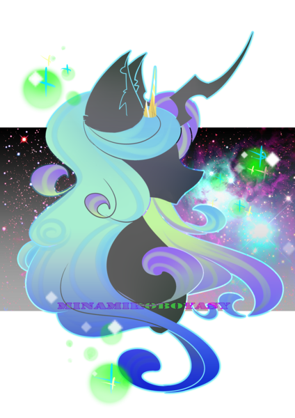 Size: 2893x4092 | Tagged: safe, artist:minamikoboyasy, derpibooru import, queen chrysalis, profile, solo