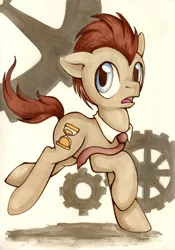 Size: 400x573 | Tagged: safe, artist:pingwinowa, derpibooru import, doctor whooves, time turner, pony, male, solo, stallion