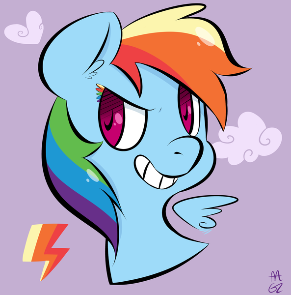 Size: 4000x4050 | Tagged: safe, artist:adroitart, derpibooru import, rainbow dash, pegasus, pony, bust, colored eyelashes, floating wings, grin, rainbow lashes, smiling, solo