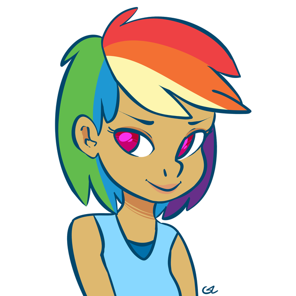 Size: 4000x4000 | Tagged: artist:adroitart, derpibooru import, human, humanized, rainbow dash, safe, solo