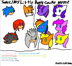 Size: 1263x1174 | Tagged: 1000 hours in ms paint, applejack, artist:cmara, crossover, crossover shipping, derpibooru import, fluttershy, knuckles the echidna, mane six, meme, miles "tails" prower, pinkie pie, rainbow dash, rarity, safe, shadow the hedgehog, shipping, silver the hedgehog, sonic the hedgehog, sonic the hedgehog (series), template, twilight sparkle