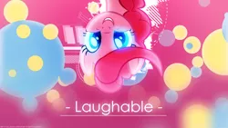 Size: 3840x2160 | Tagged: artist:antylavx, artist:mihaaaa, derpibooru import, edit, pinkie pie, safe, solo, wallpaper, wallpaper edit