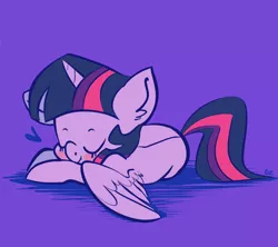 Size: 1280x1138 | Tagged: safe, artist:adroitart, derpibooru import, twilight sparkle, twilight sparkle (alicorn), alicorn, pony, blushing, eyes closed, female, heart, mare, simple background, sleeping, solo