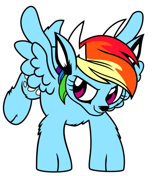 Size: 4993x5530 | Tagged: safe, artist:aplex, derpibooru import, rainbow dash, deer, reindeer, absurd resolution, reindeer dash, reindeerified, simple background, solo, transparent background, vector