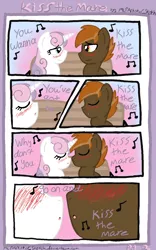 Size: 800x1280 | Tagged: artist:mlparistisccsketch, button mash, comic, derpibooru import, disney, female, male, parody, safe, scene parody, shipping, straight, sweetie belle, sweetiemash, the little mermaid