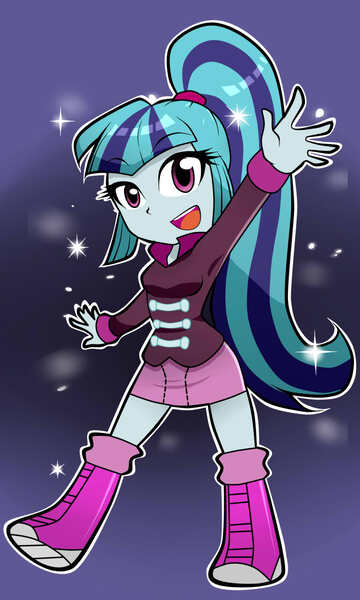 Size: 900x1500 | Tagged: safe, artist:nekojackun, derpibooru import, sonata dusk, equestria girls, chibi, cute, solo, sonatabetes