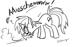 Size: 12000x7648 | Tagged: absurd resolution, artist:silverwing, ass up, derpibooru import, feather, fetish, monochrome, safe, sneeze cloud, sneezing, sneezing fetish, solo, vinyl scratch