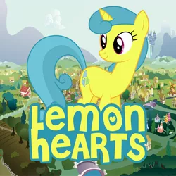 Size: 5000x5000 | Tagged: safe, artist:1nsp1r, derpibooru import, lemon hearts, pony, absurd resolution, giant pony, macro, solo