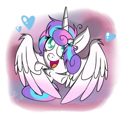 Size: 1138x1070 | Tagged: artist:daisy-dictator, cute, derpibooru import, female, filly, fluffy, heart, princess flurry heart, safe, signature, solo, spoiler:s06