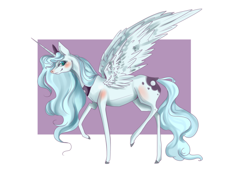 Size: 1280x1024 | Tagged: safe, artist:saoiirse, derpibooru import, princess luna, raised hoof, s1 luna, solo, spread wings