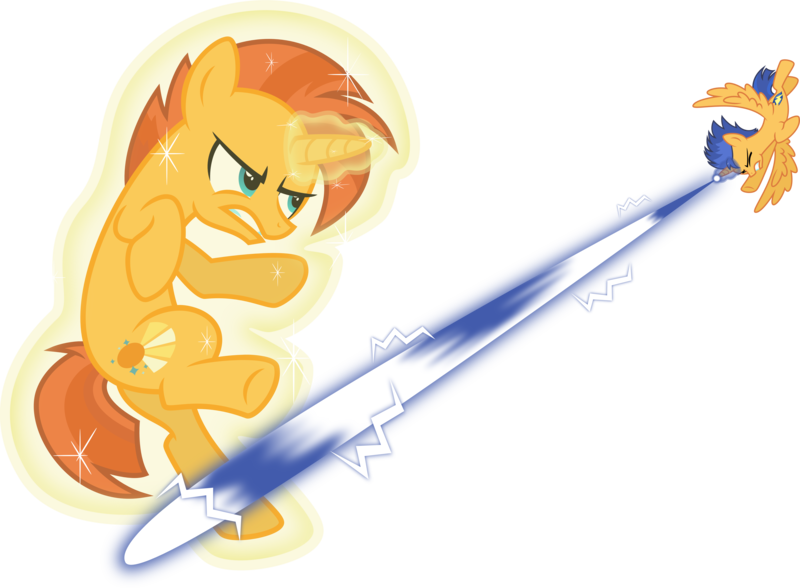 Size: 5999x4410 | Tagged: safe, artist:osipush, derpibooru import, flash sentry, sunburst, alicorn, pony, the cutie re-mark, absurd resolution, alicornified, alternate gender counterpart, alternate universe, crystal empire duo, levitation, magic, magic blast, prince flash sentry, race swap, self-levitation, simple background, telekinesis, transparent background, vector