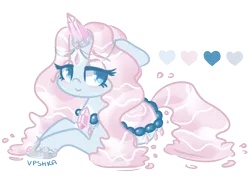 Size: 2200x1700 | Tagged: safe, artist:vpshka, derpibooru import, oc, unofficial characters only, crystal pony, hybrid, original species, pond pony, pony, female, image, mare, png, simple background, solo, transparent background