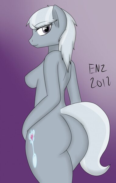 Size: 813x1280 | Tagged: anthro, ass, breasts, busty silver spoon, derpibooru import, female, nudity, older, older silver spoon, silverbutt, silver spoon, solo, solo female, suggestive, the ass was fat, wide hips