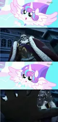 Size: 1606x3332 | Tagged: derpibooru import, fire emblem, fire emblem fates, garon, meme, princess flurry heart, safe, screencap, screencap comic, spoiler:s06