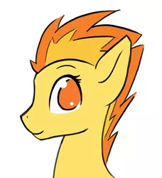 Size: 700x766 | Tagged: safe, artist:pony-butt-express, derpibooru import, spitfire, cutefire, looking at you, solo