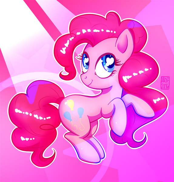 Size: 1026x1073 | Tagged: safe, artist:alvrexadpot, derpibooru import, pinkie pie, cute, cutie mark, diapinkes, flank, heart eyes, solo, wingding eyes