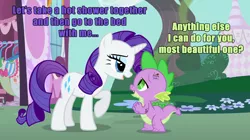 Size: 1176x660 | Tagged: safe, artist:dubstepina, derpibooru import, rarity, spike, female, male, shipping, sparity, straight, text