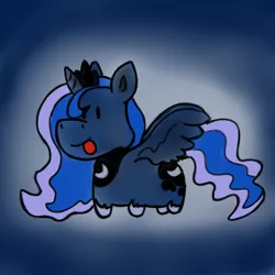 Size: 1024x1024 | Tagged: artist:heartpallete, cute, derpibooru import, princess luna, safe, smolpone, solo