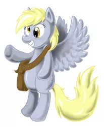 Size: 1612x1960 | Tagged: safe, artist:skunkiss, derpibooru import, derpy hooves, pegasus, pony, artifact, female, mailbag, mare, simple background, solo