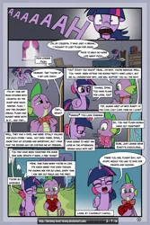 Size: 2100x3150 | Tagged: safe, artist:burning-heart-brony, derpibooru import, flash sentry, rarity, spike, twilight sparkle, twilight sparkle (alicorn), alicorn, pony, comic:friendship isnt canon, bow, bowtie, box of chocolates, comic, cute, dialogue, female, flashlight, glasses, hair bow, hearts and hooves day, implied rarity, implied sparity, male, mama twilight, mare, shipping, sparity, spikabetes, straight, twiabetes