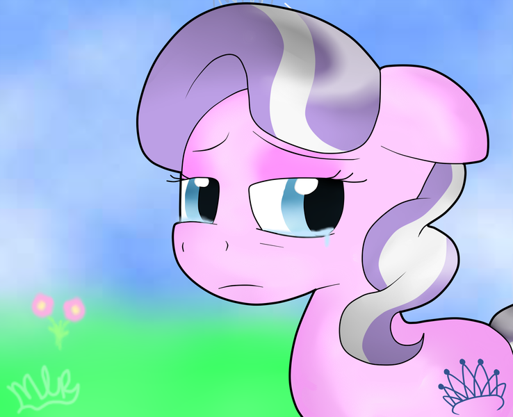 Size: 1600x1300 | Tagged: artist:pinkiepie6680, crying, derpibooru import, diamond tiara, safe, solo