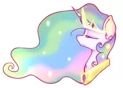 Size: 2100x1500 | Tagged: artist:amberony, derpibooru import, eyes closed, portrait, princess celestia, safe, solo