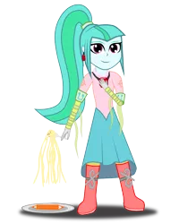 Size: 2400x3000 | Tagged: artist needed, safe, derpibooru import, sonata dusk, equestria girls, rainbow rocks, cute, food, pasta, solo, sonatabetes, sonatina, spaghetti, that orange pencil