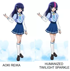 Size: 611x622 | Tagged: anime, aoki reika, comparison, cure beauty, derpibooru import, edit, glitter breeze, glitter force, human, humanized, precure, pretty cure, safe, smile precure, twilight sparkle