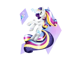 Size: 4000x3280 | Tagged: safe, artist:midfire, derpibooru import, rarity, rainbow power, solo