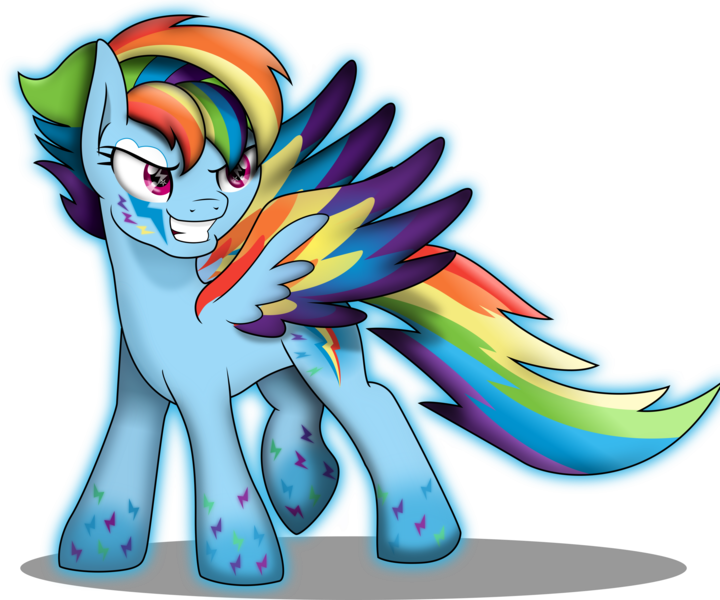 Size: 3600x3000 | Tagged: safe, artist:theshadowstone, derpibooru import, rainbow dash, rainbow power, simple background, solo, transparent background, wingding eyes