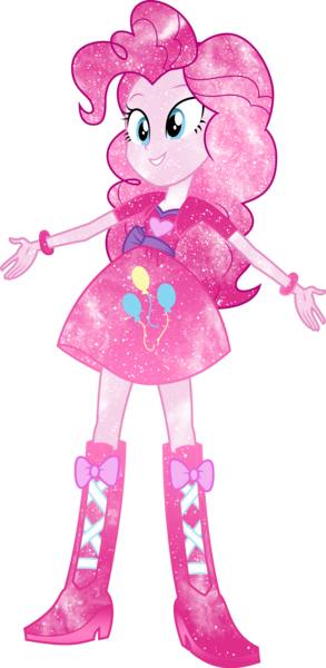 Size: 3994x8192 | Tagged: safe, artist:digiradiance, artist:mewtwo-ex, derpibooru import, pinkie pie, equestria girls, galaxy, pink, simple background, solo, transparent background, vector