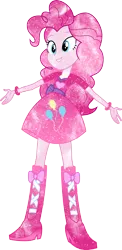 Size: 3994x8192 | Tagged: safe, artist:digiradiance, artist:mewtwo-ex, derpibooru import, pinkie pie, equestria girls, galaxy, pink, simple background, solo, transparent background, vector