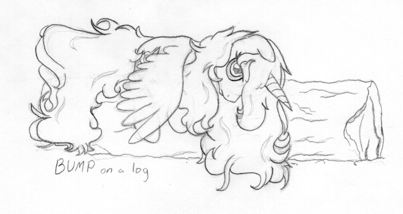 Size: 1039x552 | Tagged: safe, artist:midwestbrony, derpibooru import, oc, oc:hemera, unofficial characters only, alicorn, pony, /mlp/, 4chan, alicorn oc, bump, exhausted, pun, traditional art