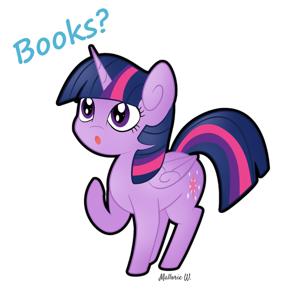 Size: 2500x2500 | Tagged: safe, artist:holiday252, derpibooru import, twilight sparkle, twilight sparkle (alicorn), alicorn, pony, :o, book, bookhorse, cute, female, mare, raised hoof, simple background, solo, that pony sure does love books, twiabetes