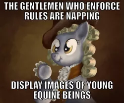 Size: 601x500 | Tagged: safe, artist:moe, derpibooru import, edit, derpy hooves, pegasus, pony, clothes, female, image macro, joseph ducreux, mare, meme, mods are asleep, scrunchy face, solo