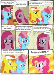 Size: 791x1092 | Tagged: artist:kturtle, carrot cake, comic, comic:the story of granny pie, cup cake, derpibooru import, pinkamena diane pie, pinkie pie, portuguese, safe, translation