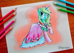 Size: 800x571 | Tagged: safe, artist:ltiachan, derpibooru import, oc, oc:shammy, unofficial characters only, colored pencil drawing, traditional art